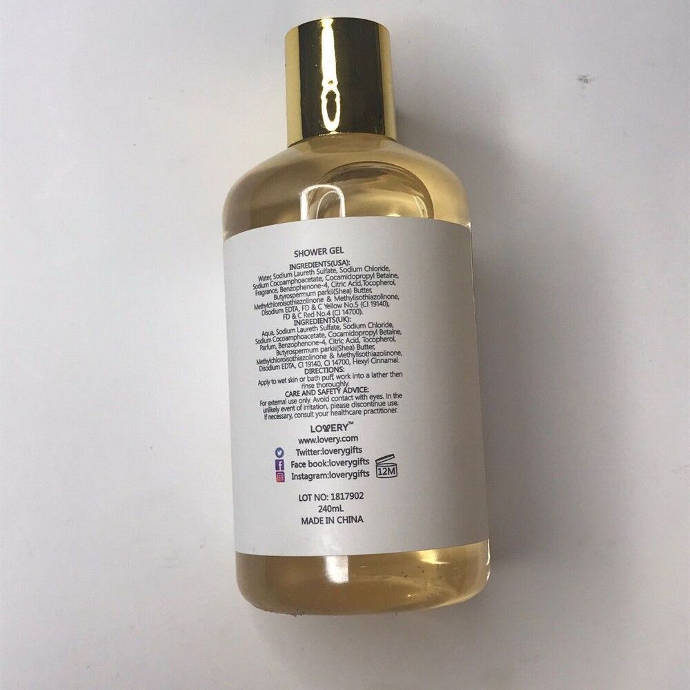 Lowery 3 Pc Bath & Body Set Honey & Almond Shower Gel, Bath Salt, & Body Lotion - Picture 3 of 8
